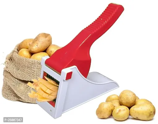 Metrolife French Fries Chips Maker Machine - Potato Chipser - Snacks Cutter Vegetable And Fruit Chopper Red-thumb2