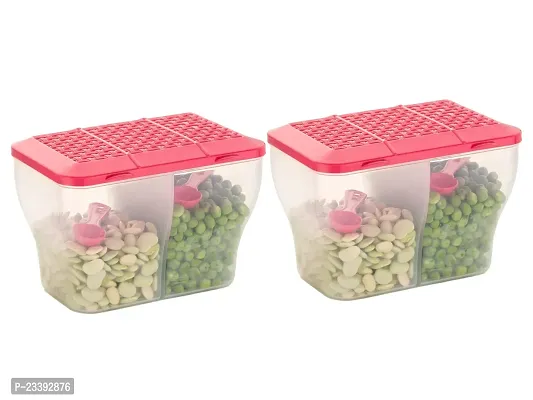 Metrolife 2 in 1 Transparent Masala Box || Multipurpose Kitchen Storage Food Container-Pack of 2