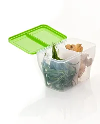 Metrolife 2 in 1 Transparent Masala Box || Multipurpose Kitchen Storage Food Container-Pack of 2-thumb1