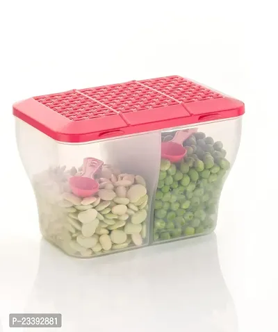 Metrolife 2 in 1 Transparent Masala Box || Multipurpose Kitchen Storage Food Container-Pack of 2-thumb3