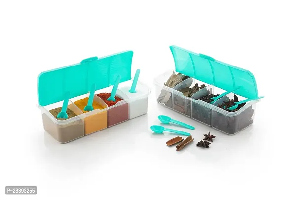 Metrolife Curved Shape Designer Utility Multipurpose Box With Spoons