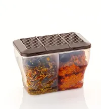 Metrolife 2 in 1 Transparent Masala Box || Multipurpose Kitchen Storage Food Container-Pack of 2-thumb2