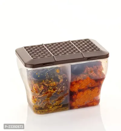 Metrolife 2 in 1 Transparent Masala Box || Multipurpose Kitchen Storage Food Container-Pack of 2-thumb3