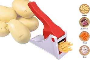 Metrolife French Fries Chips Maker Machine - Potato Chipser - Snacks Cutter Vegetable And Fruit Chopper Red-thumb3