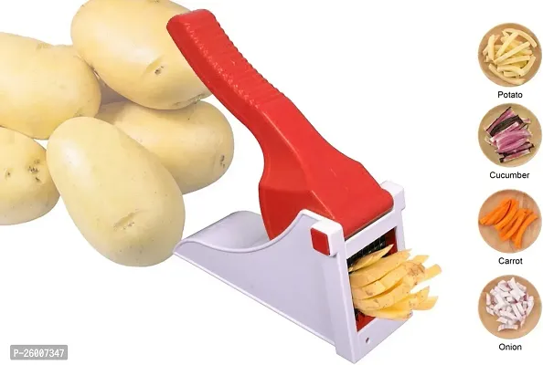 Metrolife French Fries Chips Maker Machine - Potato Chipser - Snacks Cutter Vegetable And Fruit Chopper Red-thumb4