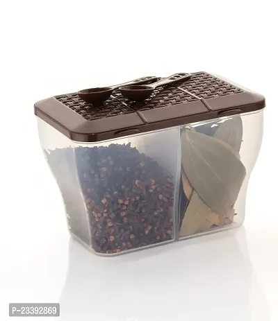 Metrolife 2 in 1 Transparent Masala Box || Multipurpose Kitchen Storage Food Container-thumb2