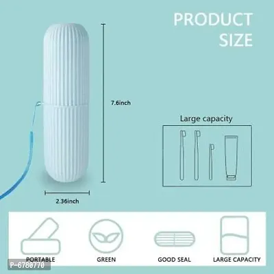 Metrolife Anti Bacterial Home Use/ Travel Toothbrush C Tooth Brush Cap, Caps, Cover, Covers, Case Holder, Cases, Heavy Plastic Toothbrush Holder-thumb3