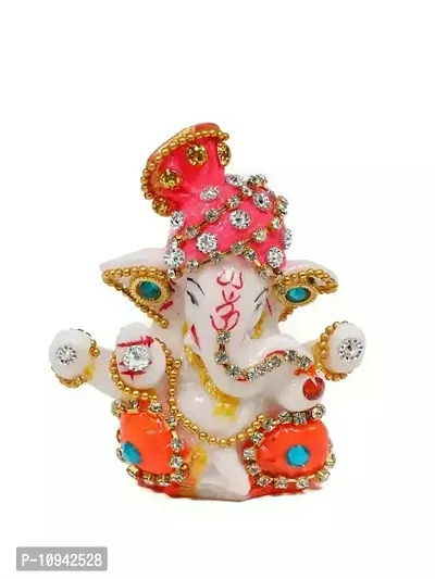 Lord Ganesha Idol for Car Dashboard  Home|office Decor (6.5cm-Height)