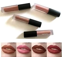 LIPSTICK RED AND NUDE LIQUID MATTE LIPSTICK 4IN1 COMBO PACK ( 4PCS EACH)-thumb3