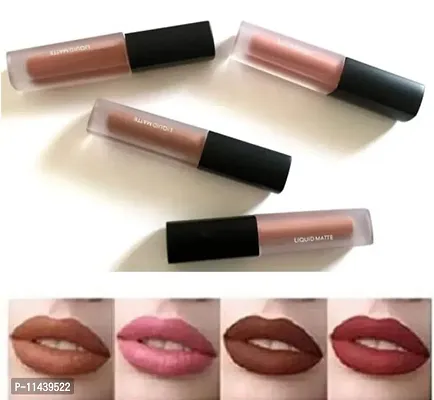 LIPSTICK RED AND NUDE LIQUID MATTE LIPSTICK 4IN1 COMBO PACK ( 4PCS EACH)-thumb4