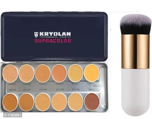 FOUNDATION BRUSH WITH KRYOLAN SUPERCOLOUR