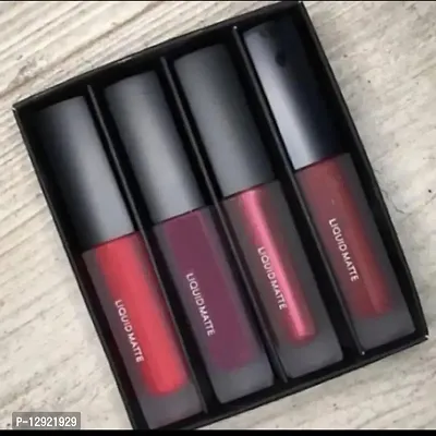 RED LIQUID MATTE MINI LIPSTICK SET OF 4