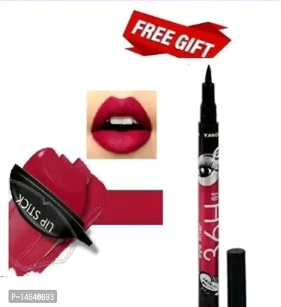 APPLE RED LIPSTICK WITH 36H EYELINER COMBO PACK