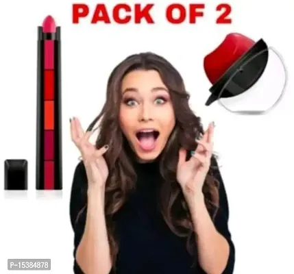 CRAZMATIC 5 STEP MATTE LIPSTICK WITH RED APPLE LIPSTICK COMBO PACK-thumb0