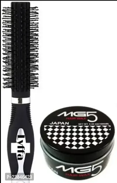 HAIR ROUND BRUSH WITH MGS5 HAIR WAX-thumb0