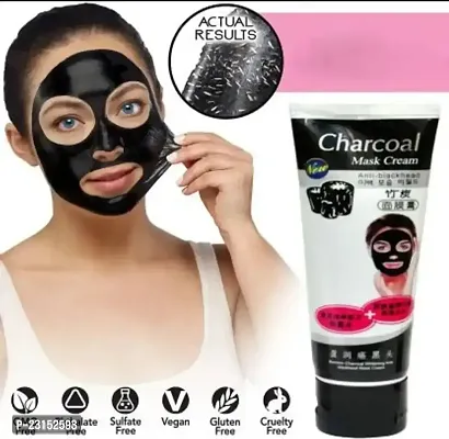 Cleaning face mask cream Charcoal Blackhead Mask Deep Cleansing, Purifying, Removes Excess Dirt  Oil Face Mask Blackhead Remover For Women  Men-thumb0