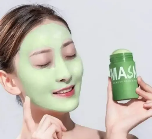 Premium Green Mask Stick for Face, Anti Acne Oil Control, Facial Detox Cleansing Mud Mask, 40g.
