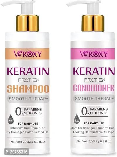 Keratin Shampoo And Keratin Conditioner Smooth Therapy Pack Of 2-thumb0