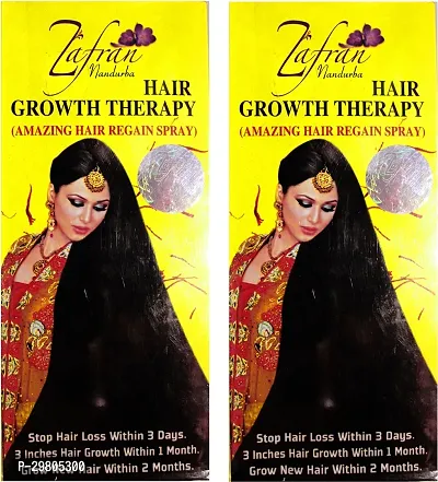 Zafran Helps To Stop Hair Loss Within 3 Days,3 Inches Hair Growth Pack Of 2-thumb0