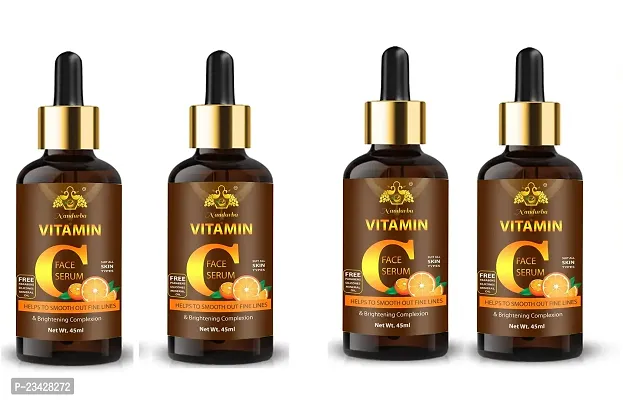 Nandurba Skin Illuminate Vitamin C Face Serum Ideal for Brightening  Whitening 45ml Pack Of 4-thumb0
