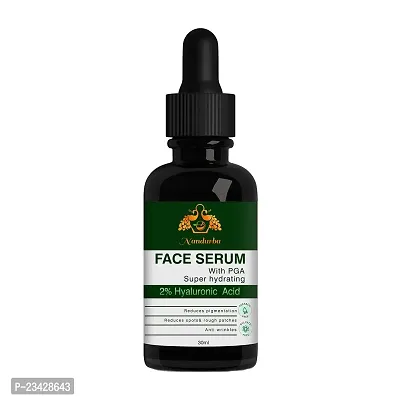 Nandurba 2% hyaluronic Acid Face Serum With PGA  Super Hydrating For Reduces Pigmentation | Reduces Spots  Rough Patches | Anti Wrikles | Men  Women | 30ML-thumb0
