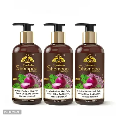 Combo of 3 onion hair shampoo(Pack of 3)(300ml+300ml+300ml)