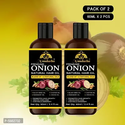 Combo of 2 onion hair oil(Pack of 2)(60ml+60ml)