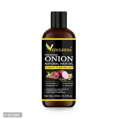 Vedulekha Onion Natural Hair Oil(60ml)(Pack of 1)
