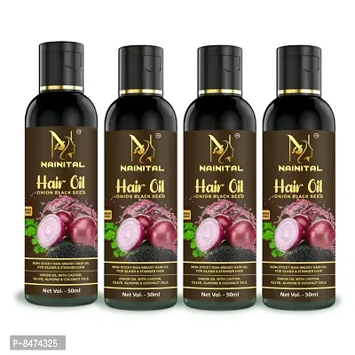 Nainital Onion Hair Oil Combo For Hair Growth And Hair Fall Control Pack Of 4 Hair Care Dandruff-thumb0