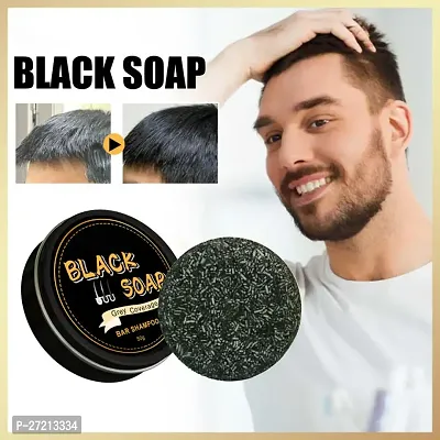 Black Hair Nourishing Solid Shampoo Soap Bar