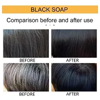 Natural Organic Hair Black Shampoo bar Soap For Restore Natural Hair Color-thumb2