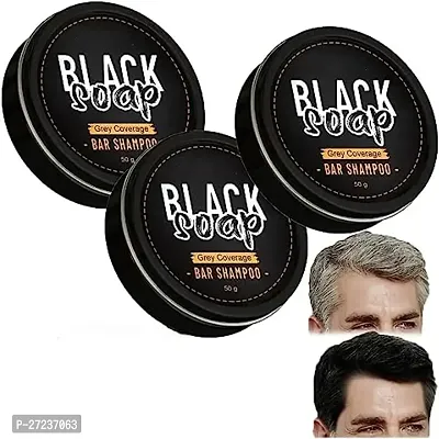 Black Organic Natural Hair Nourishing Solid Shampoo Soap Bar Pack Of 3