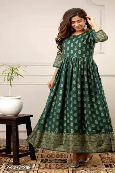 Best Selling Cotton Silk Ethnic Gowns 