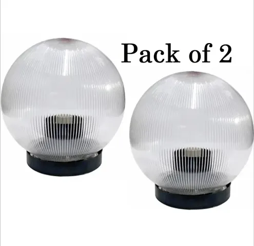 Unbreakable Clear Globe Gate Light (8 Inch Clear Doom) 230 Volt(Ac, Plastic)