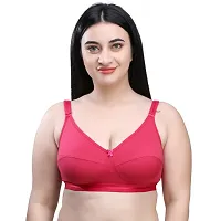 SKDREAMS Multicolor Lycra Blend Seamed Non Padded Women's Set of 2 Full Coverage Bra-thumb1