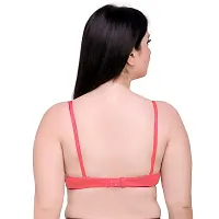 MAROON 203 Cotton Blend Seamless Non Padded Full Coverage Non-Wired Women T-Shirt Bra-thumb2