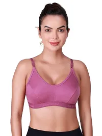 Stylish Purple Cotton Solid Bras For Women-thumb1
