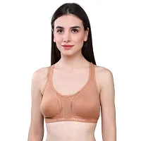 MAROON Multicolor Cotton Blend Seamless Non Padded Full Coverage Women's Set of 2 Training/Beginners Bra Combo-thumb1