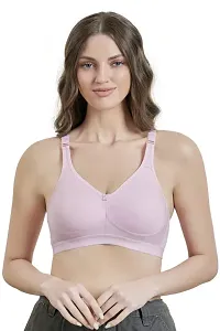 MAROON Cotton Blend Non Padded Seamless Women's Everyday Bra (Pack of 1)-thumb1