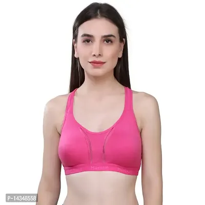 MAROON Multicolor Cotton Blend Seamless Non Padded Full Coverage Women's Set of 2 Training/Beginners Bra Combo-thumb2