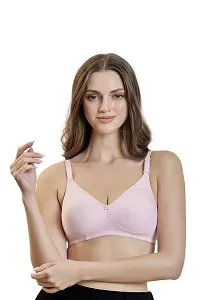 MAROON Cotton Blend Non Padded Seamless Wirefree Women's Everyday Bra (Pack of 1)-thumb1