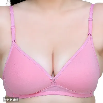 MAROON 2009 Cotton Blend Seamless Heavily Padded Medium Coverage Non-Wired Women T-Shirt Bra-thumb5
