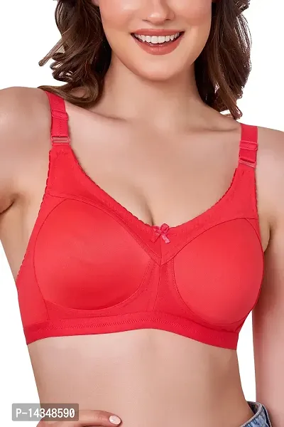 Maroon Long Lasting M-Frame T Shirt Bra - Non-Wired and Non-Padded & Full  Coverage