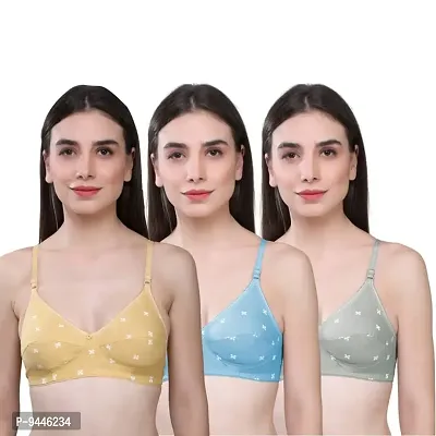 Buy SKDREAMS Women Multicolor Solid Cotton Pack of 6 Bras Online