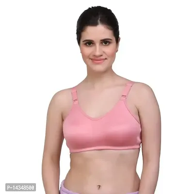 MAROON 210 Women 100% Cotton Balconette Shape Multi Use Two Way Full  Coverage Lightly Padded Non-Wired Bra