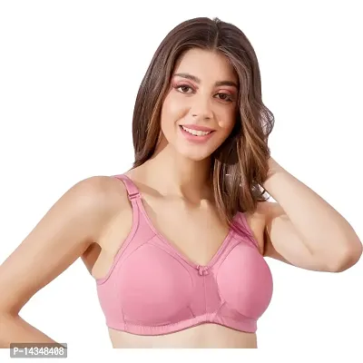 MAROON 412 Cotton Blend Seamless Non-Wired Non Padded Full Coverage Women T-Shirt Bra