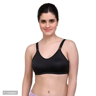 Inner Beauty Front Open Non-Padded Non-Wired Cotton Rich Bra