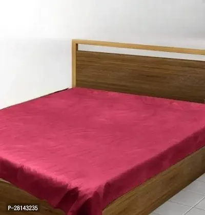 Handloom Store Best Collections PVC Plastic Waterproof Double Bedsheet (MAROON, 6.5 ft x 6 ft Or 72 Inch x 78 Inch) 13-thumb0