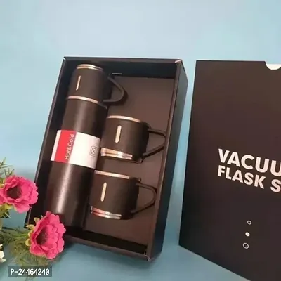 Vacuum Flask Gift Set with Cup/Vacuum Stainless Steel for Coffee Hot Water 500 ml Rakhi, Diwali Gift (Multicolor-1)