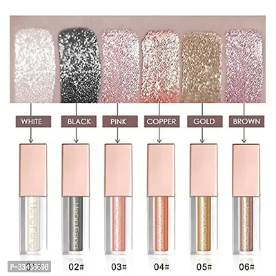 Long Lasting Liquid Glitter Eyeshadow Set, 6-thumb5